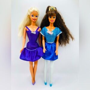 Barbie Lot of 2 Ballet Feet 90s Ballerina Dolls My First Princess Teresa 1994